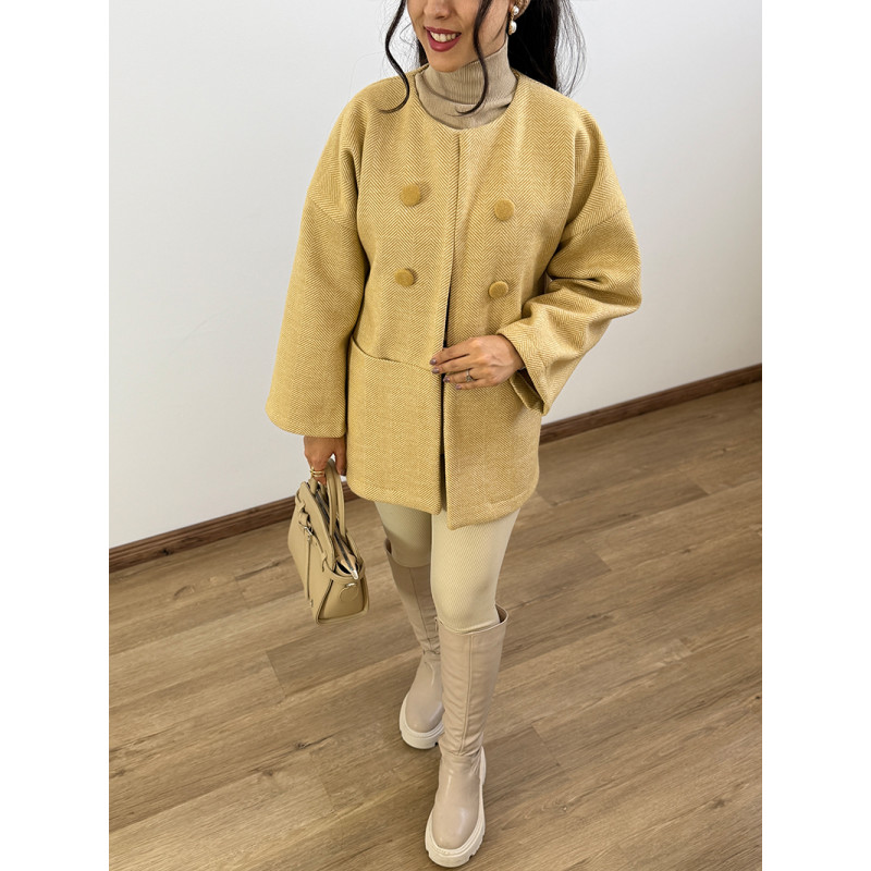 پالتو فوتر رنگ کره ای کد 214