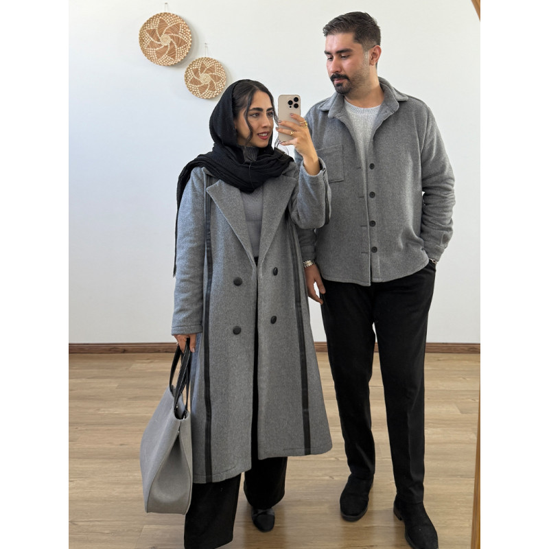 پالتو فوتر طوسی کد 215