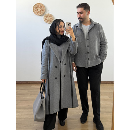 پالتو فوتر طوسی کد 215