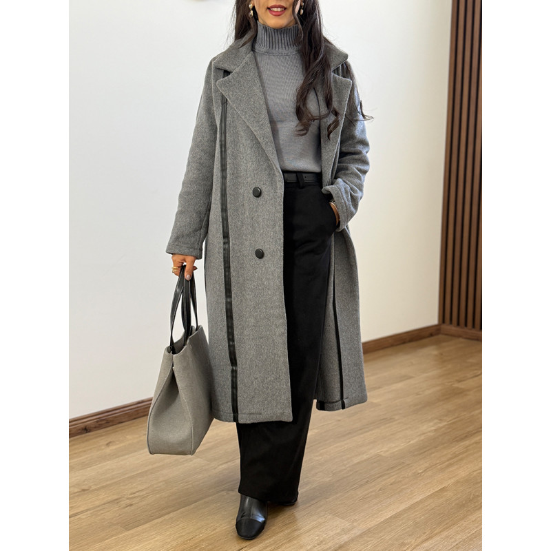 پالتو فوتر طوسی کد 215