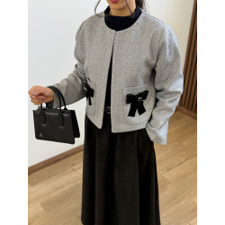 کت و دامن یلدا رنگ طوسی کد 221