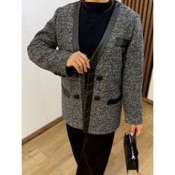 کت زنانه فوتر زغالی کد 226