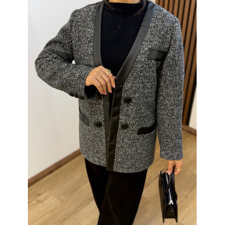 کت زنانه فوتر زغالی کد 226