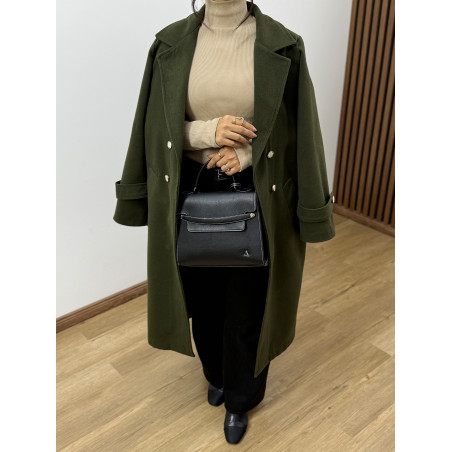 پالتو زنانه فوتر سبز کد 228