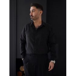 پیراهن مردانه مشکی کد 230