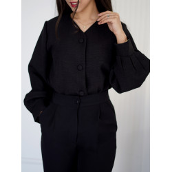 شومیز زنانه مشکی کد 230