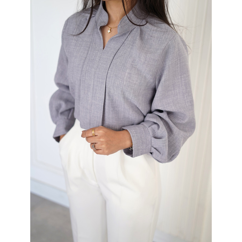 شومیز زنانه طوسی کد 232