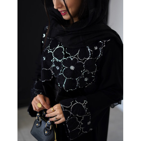 عبا مشکی مخمل کد 233