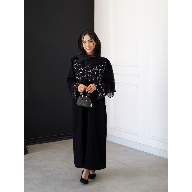 عبا مشکی مخمل کد 233