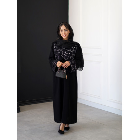 عبا مشکی مخمل کد 233