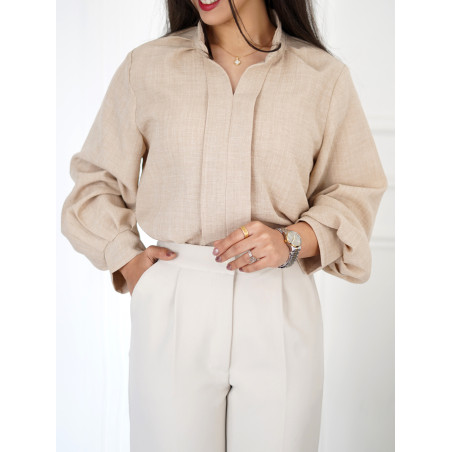 شومیز زنانه کرم کد 234