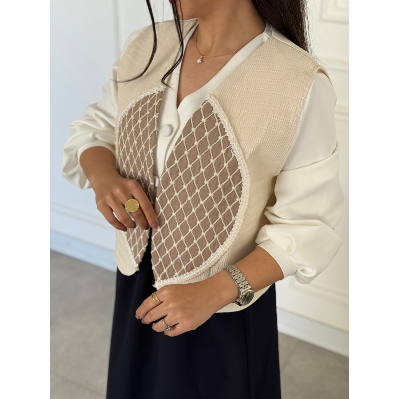 جلیقه سوزندوزی کد 242