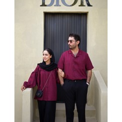 ست شانتون زرشکی کد 438