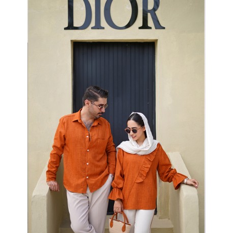 ست شانتون رنگ آجری کد 443