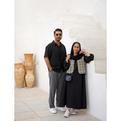 ست پیراهنی مشکی کد 444