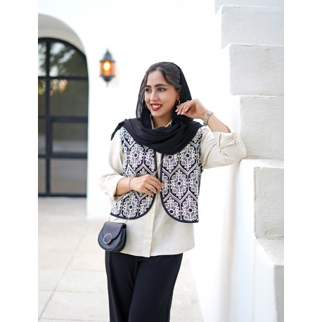 ست سوزندوزی مشکی کد 410