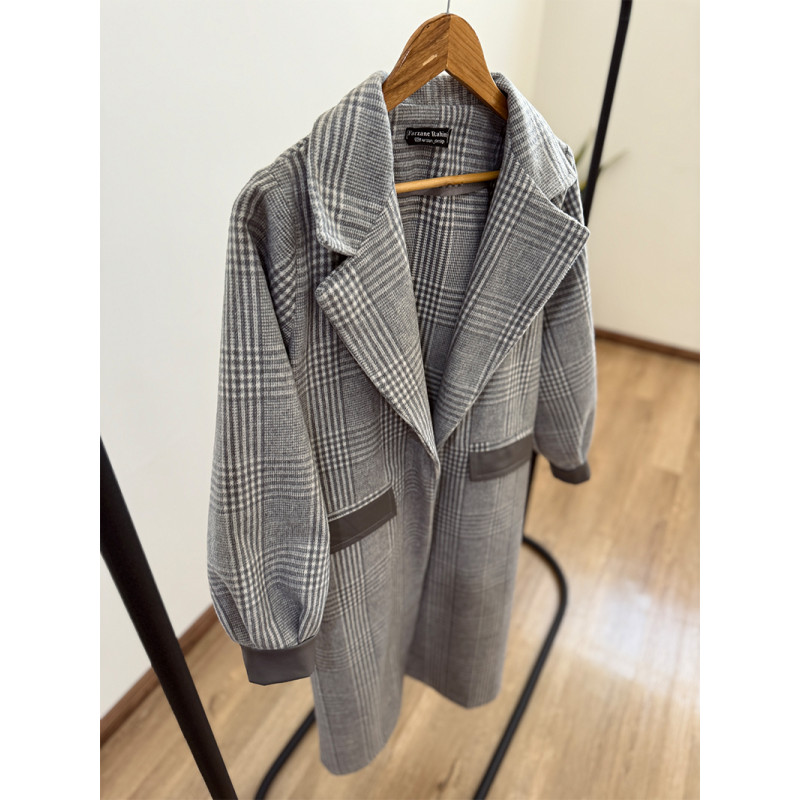 پالتو فوتر چهارخانه کد 202