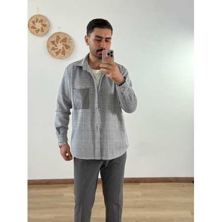 شکت مردانه فوتر چهارخانه کد 202